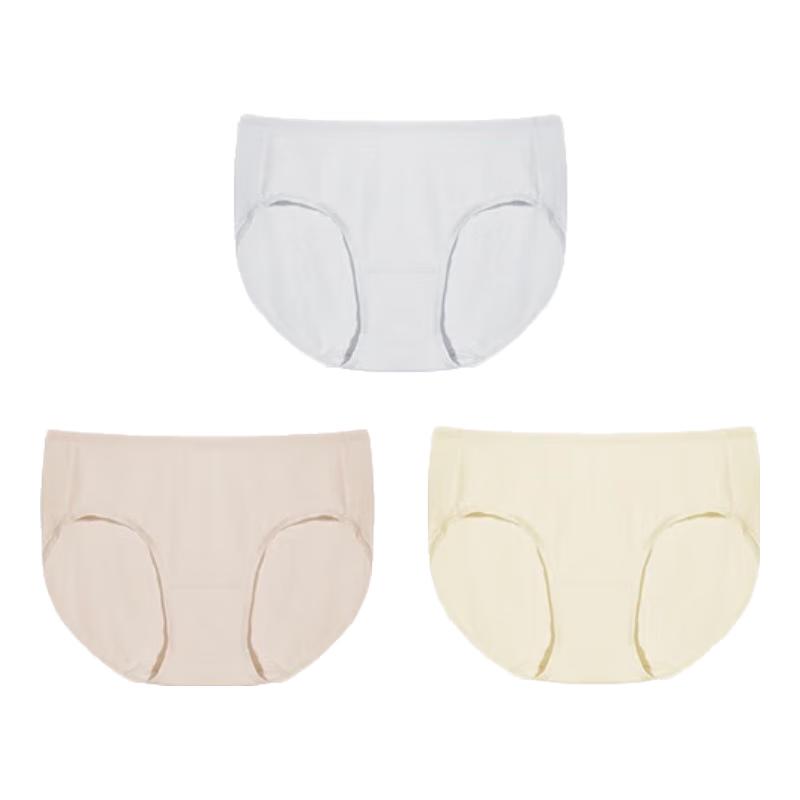 

Ubras Women s Modal 7A Antibacterial Mid-Waist Briefs (3-Pack) M