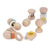 Kinder Frühe Bildungsinstrumente Holzrassel-Set Säugling Greiftraining Schüttelrassel-Set für