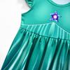 Princess Rosalina Kids Dress Flutter Sleeve with Crown & Wand