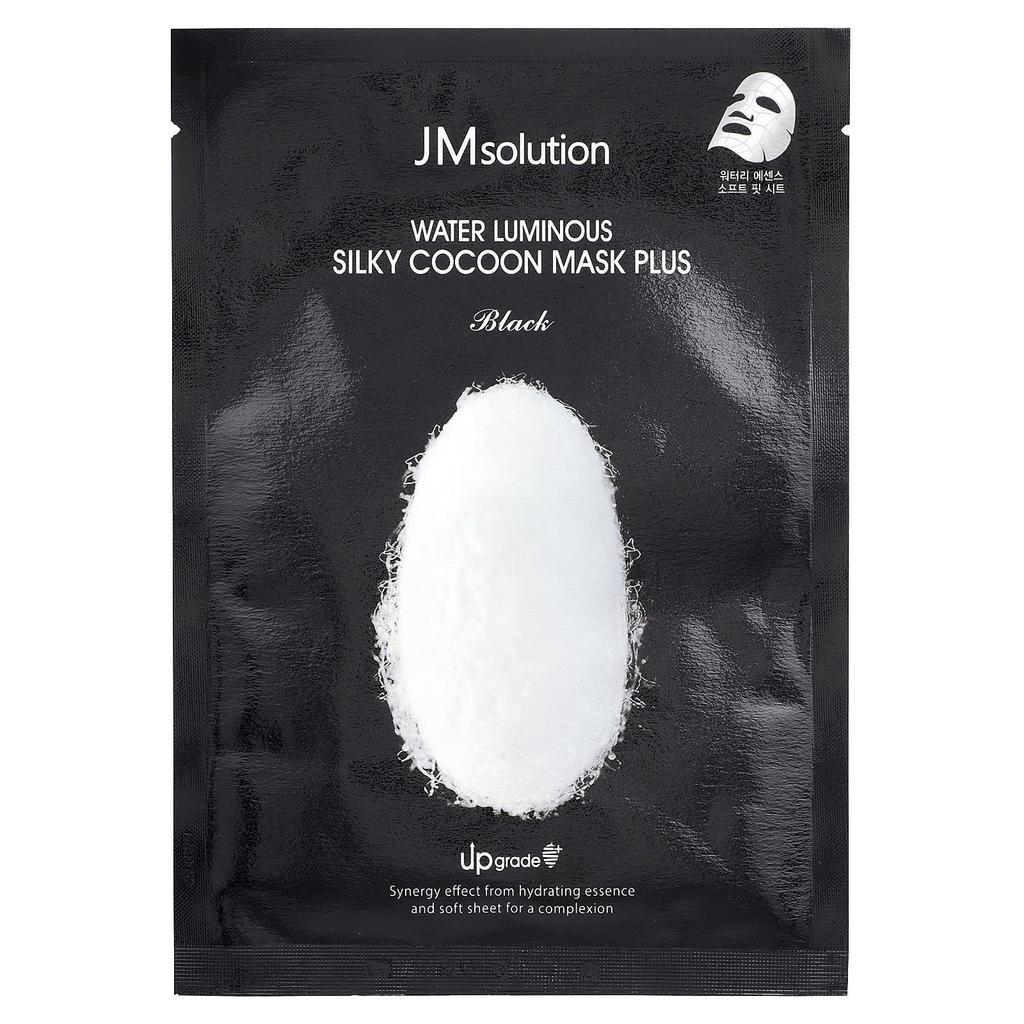 Water Luminous Silky Cocoon Beauty Mask Plus, Black, 1 Sheet, 35Ml(1.18Oz)