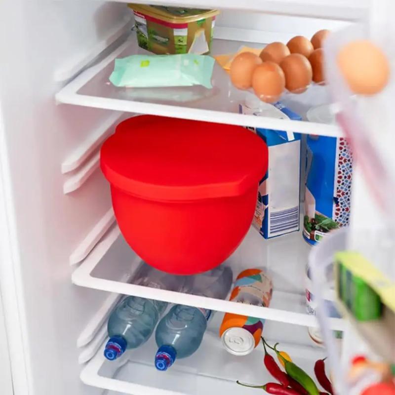 Silicone Bowl Liner With Lids For KitchenAid Tilt Head Mixers 5 Qt Capacity Heat Resistant No Slip Design Accessory