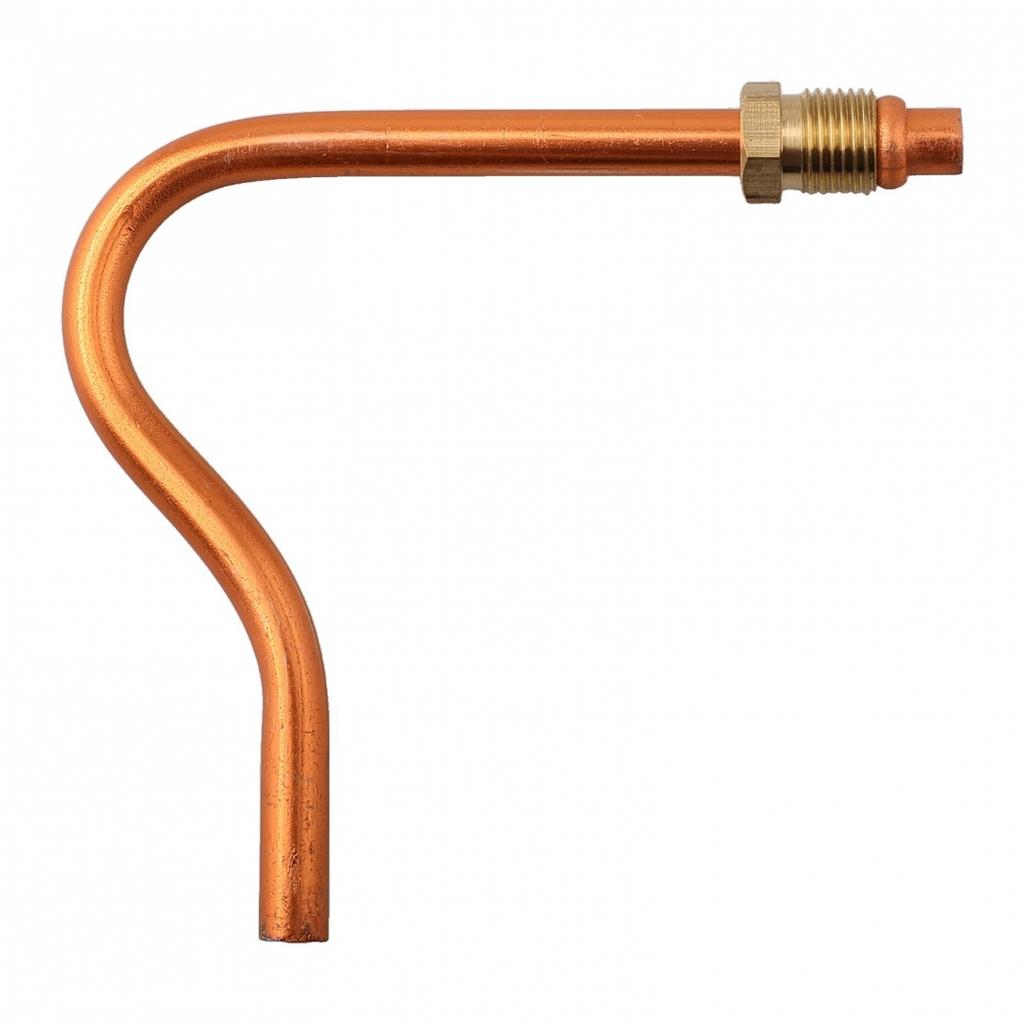 Easy To Replace Exhaust Tube for Air Compressor In Silver Tone Aluminum