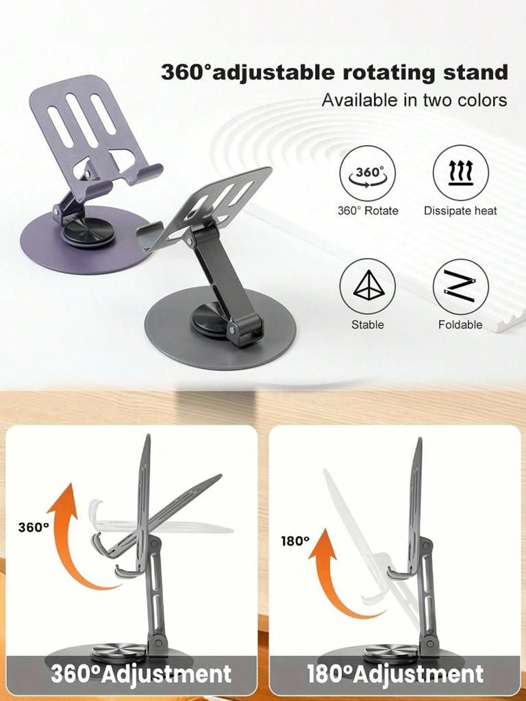 1pc Universal Slouchy Phone Holder, 360° Adjustable Phone Stand, Foldable & Rotatable Multi-Function