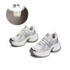 Absorbent sole leather dad shoes women's 2025 spring new thick-soled heightening sports shoes women's retro casual women's shoes trend