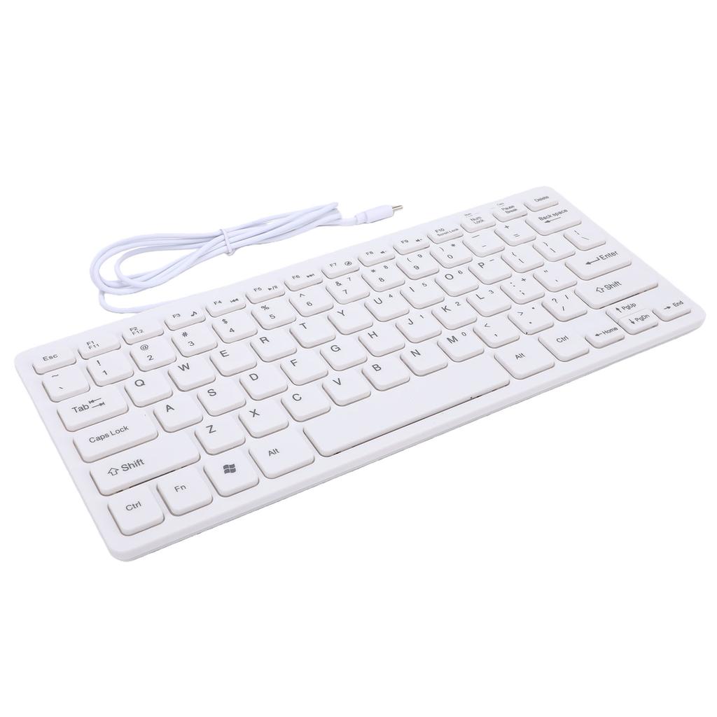 Type C Wired Keyboard Quiet Lightweight Silent Chocolate Key Small Wired Keyboard for Computer PC Laptop