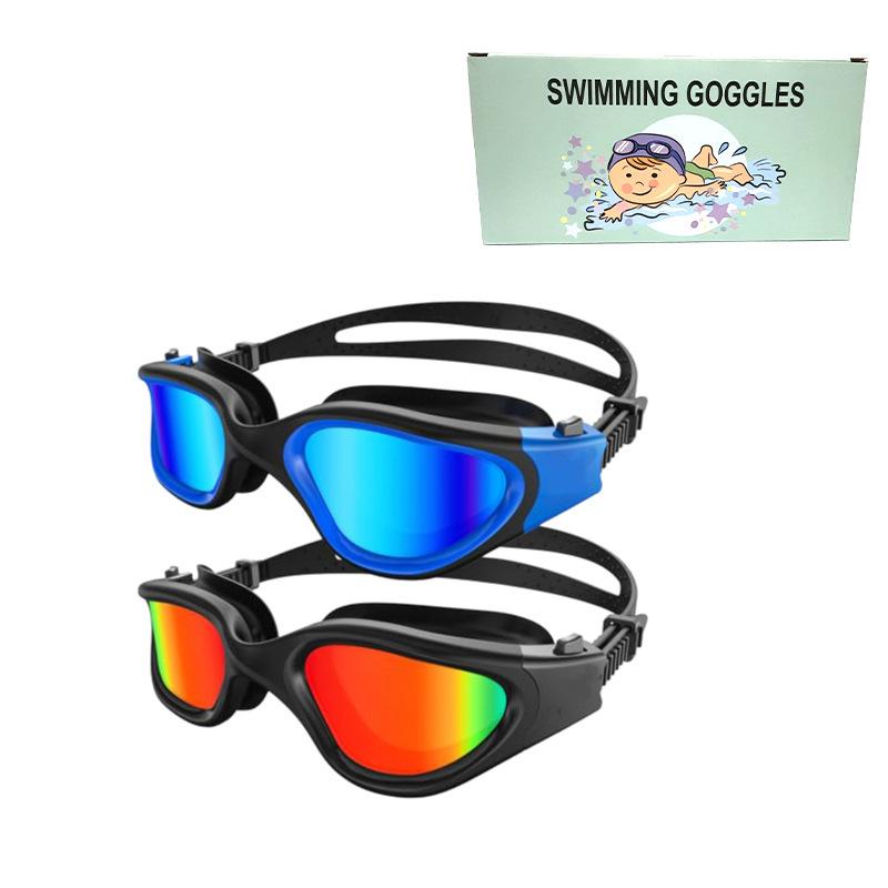 High-Definition Waterproof Anti-Fog Swimming Goggles - Unisex Casual & Professional Style