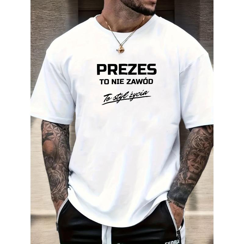 European sizes Male Summer Casual Round Neck Short T-Shirt S