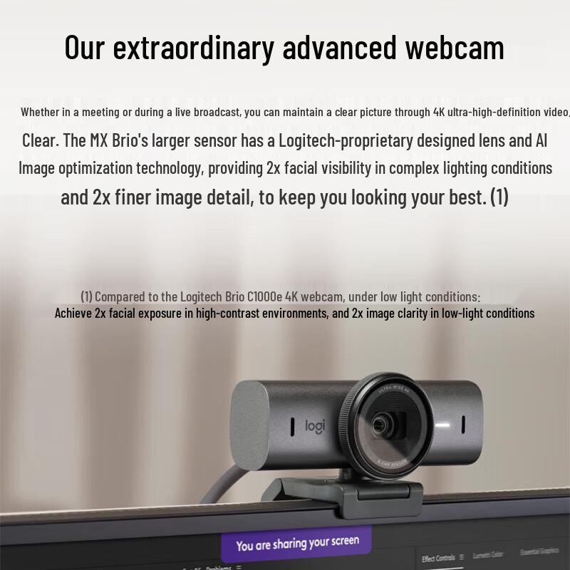 Logitech MX Brio 4K Webcam