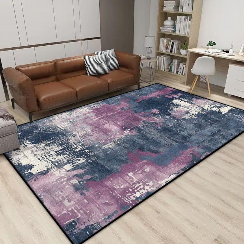 Simple Abstract Style Antiskid Carpet Living Room Easy Cleaning Soft Room Area Decoration Rug Machine Washable Coffee Tables Mat