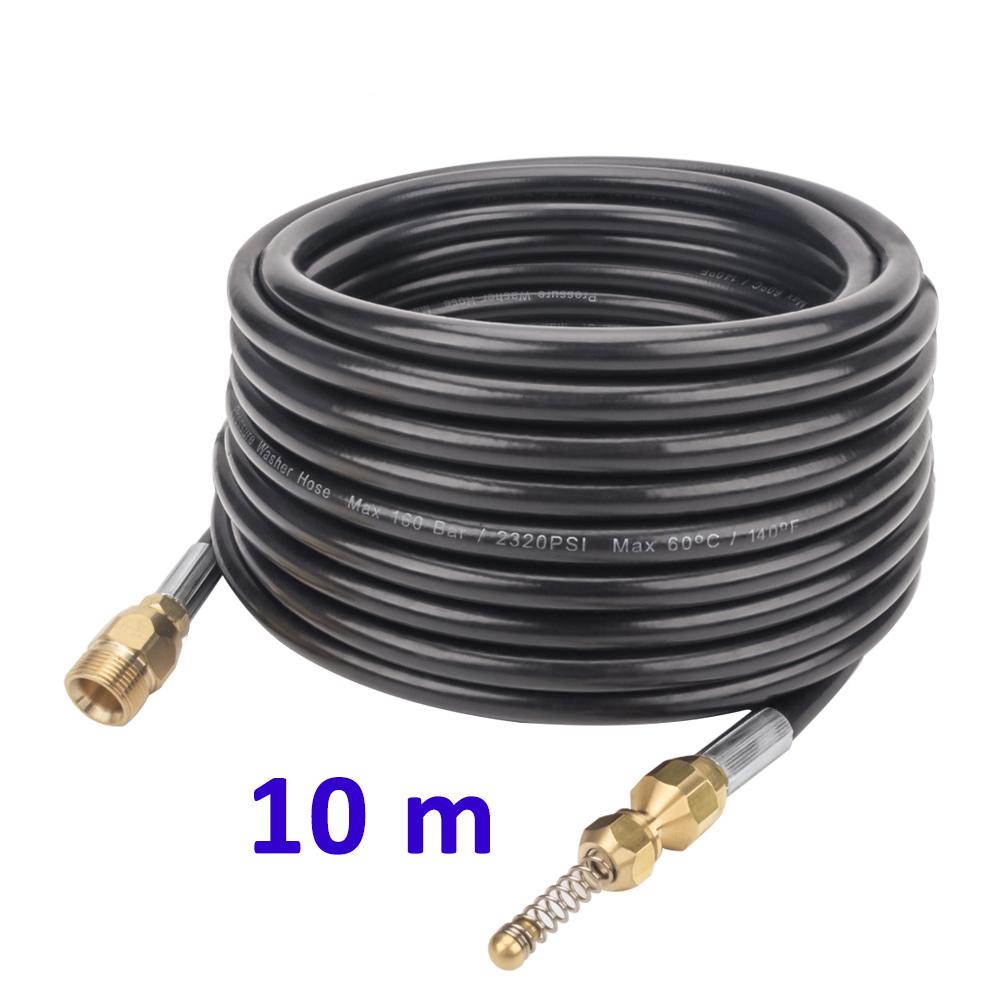 10~20 meter High Pressure Washer Sewer Drain Water Cleaning Hose Sewage Pipeline Clean Sewage Jetter Hose Kit for Kranzle 10 m