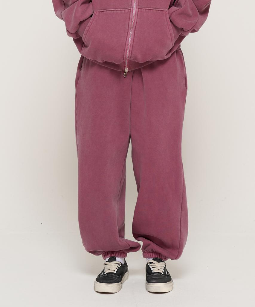 CARGOBROS Pigment-Dyed Training Jogger Pants (Burgundy)