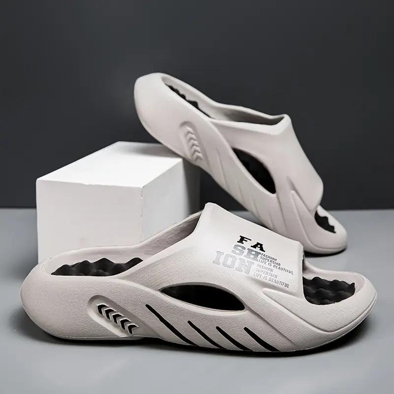 Plus Size Men's EVA Slippers Stylish Color Block Open Toe Breathable Chunky Non Slip Durable Anti Daily Footwear Size36-49