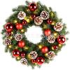 Christmas Wreath Door Hanging Decor Home Mall Window Party Festive Simulation Ornament