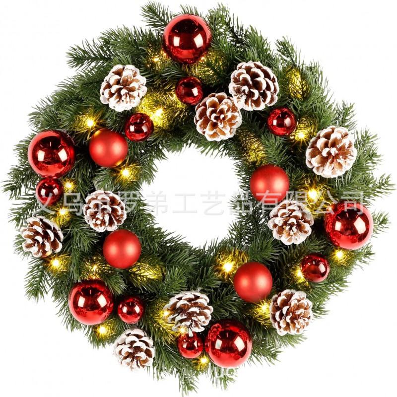 Christmas Wreath Door Hanging Decor Home Mall Window Party Festive Simulation Ornament