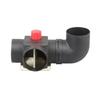 New 1Pcs T Branch Splitter Pipe Joiner Connector 90mm To 75mm Valve Flap Adjustable Air  Heater Vent Ducting For Car Truck