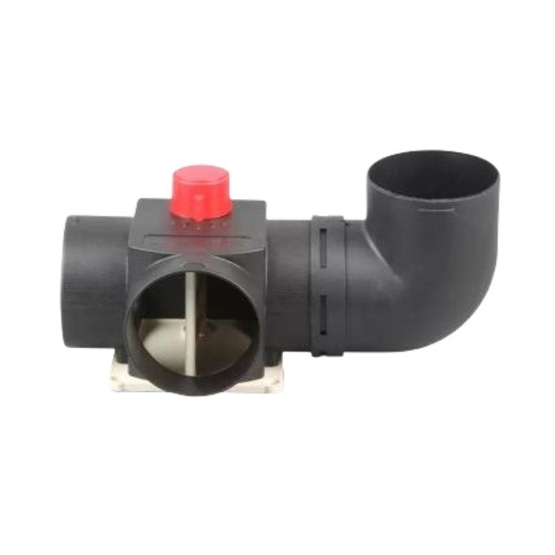 New 1Pcs T Branch Splitter Pipe Joiner Connector 90mm To 75mm Valve Flap Adjustable Air  Heater Vent Ducting For Car Truck