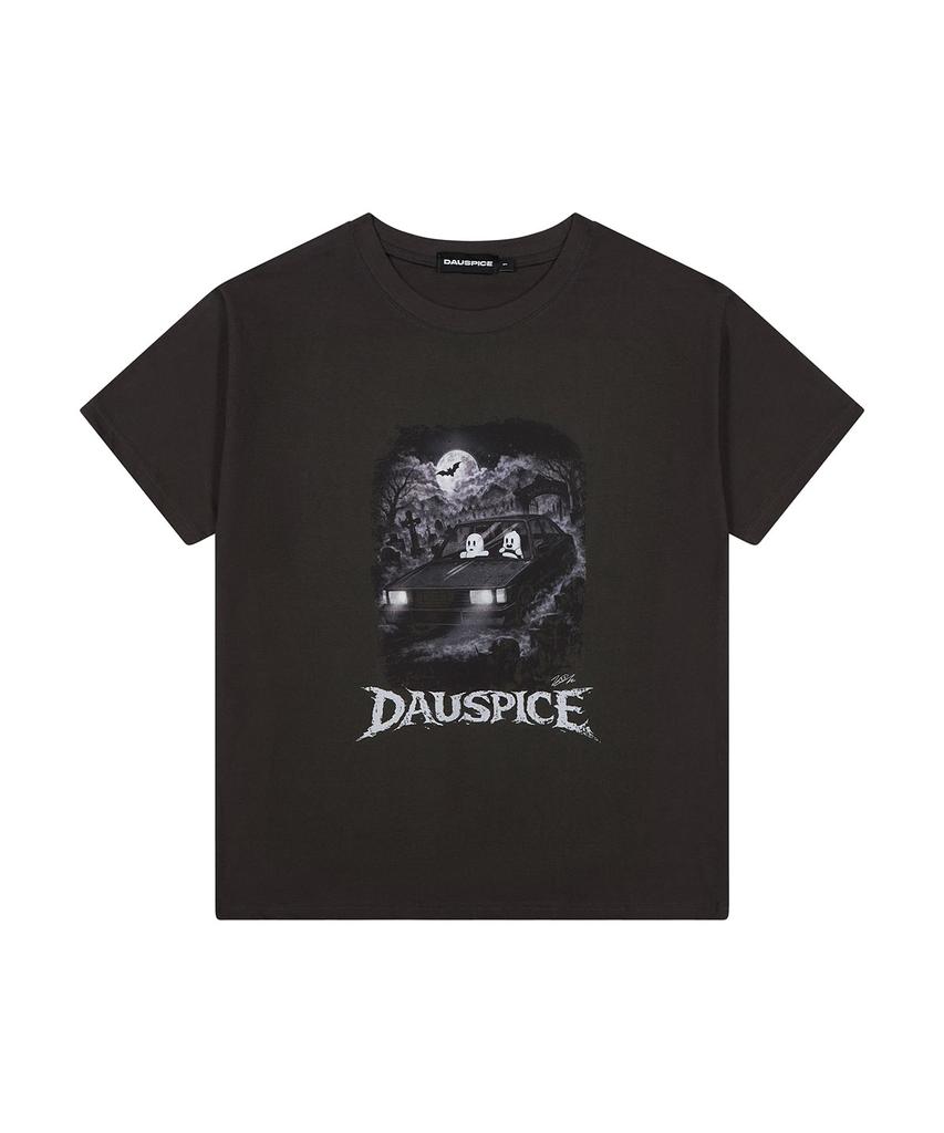 DAUSPICE (Duc) Boneyboogie X Wj Cemetery T-Shirt Charcoal
