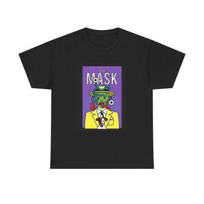 The Mask Shirt Jim Carrey Movie Poster Painting Unisex Heavy Cotton Tee Designer Clothes Men Oversize T-Shirts Men