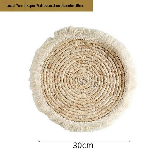 Moroccan Hand-Woven Straw Wall Hanging Decor