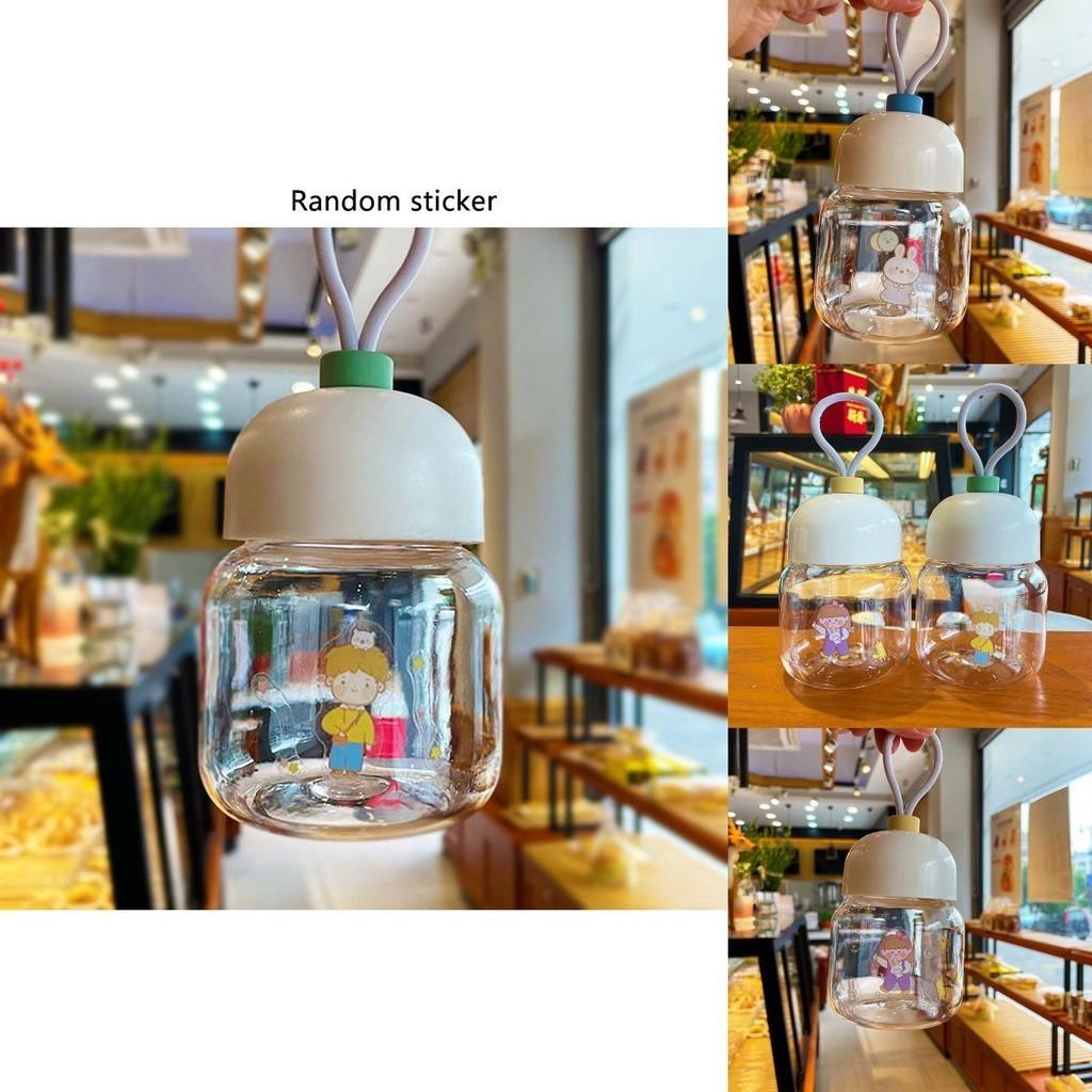 Mini Plastic Water Cup With Cartoon Pattern For Milk Powder And Milk Drinking, Leak-proof And 250ml Capacity