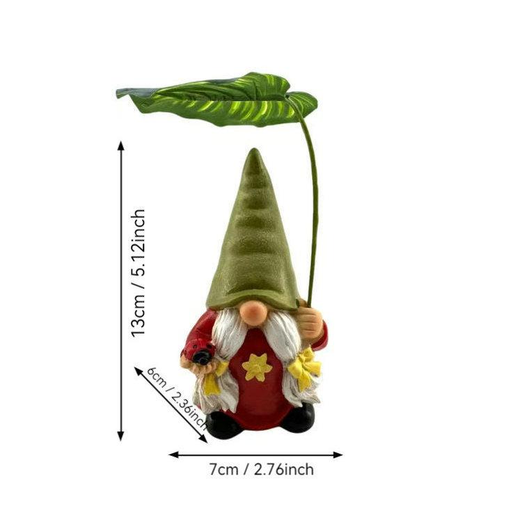 1PCS Resin Funny Gnome Dwarf Statue Mini Doll Micro Landscape Garden Lawn Ornament Outdoor Statues Home Decor Garden Gnome