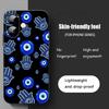 Blue Evil Eye Popular pattern Phone Case For iPhone 17 16 15 14 13 12 11 X XR XS 8 Plus Mini Pro Max Soft black Shockproof Cover