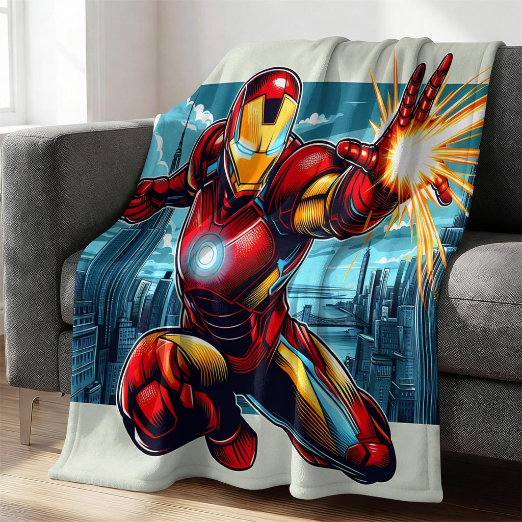 Marvel The Incredible Hulk City Explosion Flannel Throw Blanket Gift For Marvel Fan Boy Summer Nap Throw Sofa Bed Travel Blanket