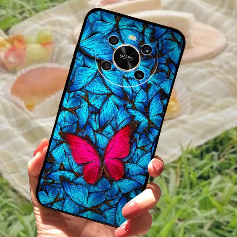 For Honor X 9 4G Case Silicone Soft Marble Protective Covers For Honor X9 Cases Fashion Black Bumper for Huawei Honor X 9 Fundas
