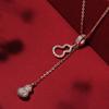 Fairy Gourd Women's Luxury Choker - Stylish Double Gourd Tassel Chain Necklace
