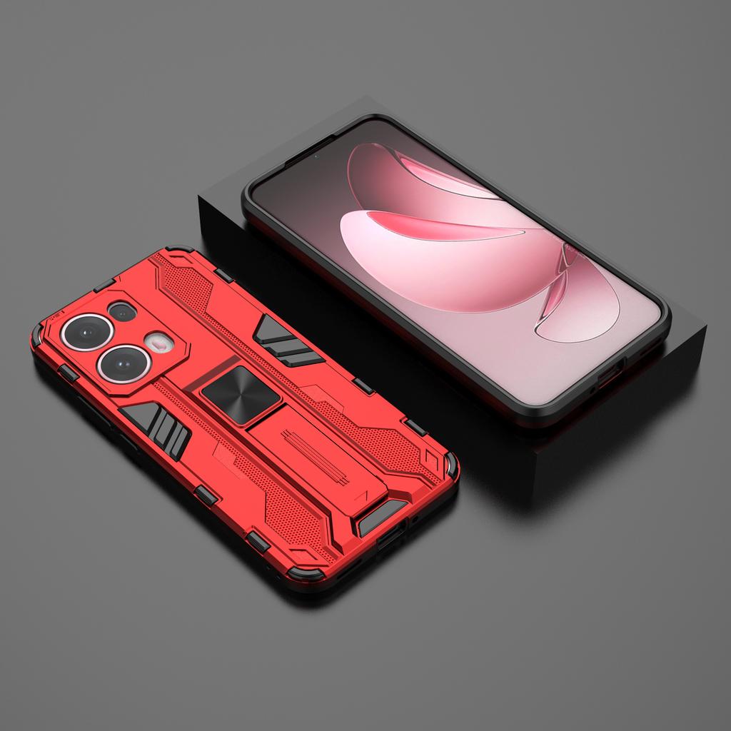 For Oppo Reno13 Pro 5G Case PC + TPU Shockproof Phone Cover with Kickstand