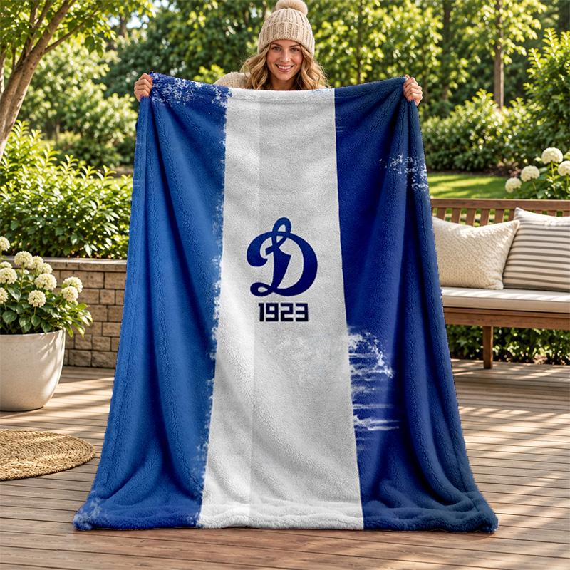 FC Dinamo Minsk Blanket Flannel Blanket Soft Cozy Plush Throw for Sofa Bed Lightweight Home Decoration Gifts for Christmas Various Holidays