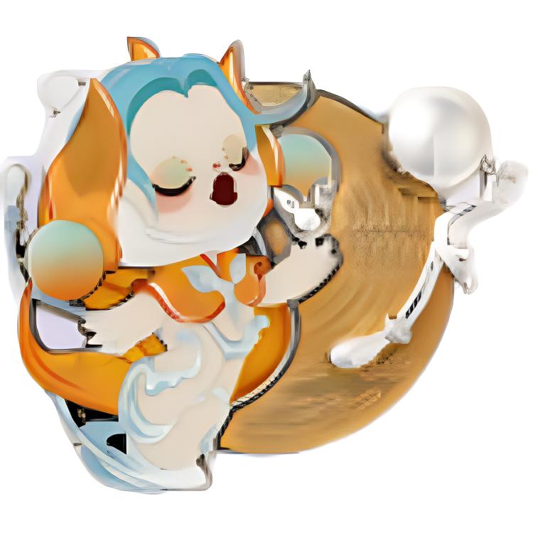 POP MART Skullpanda Sound Collection Kühlschrankmagnete Mystery Boxen, Einzelne Mystery Box