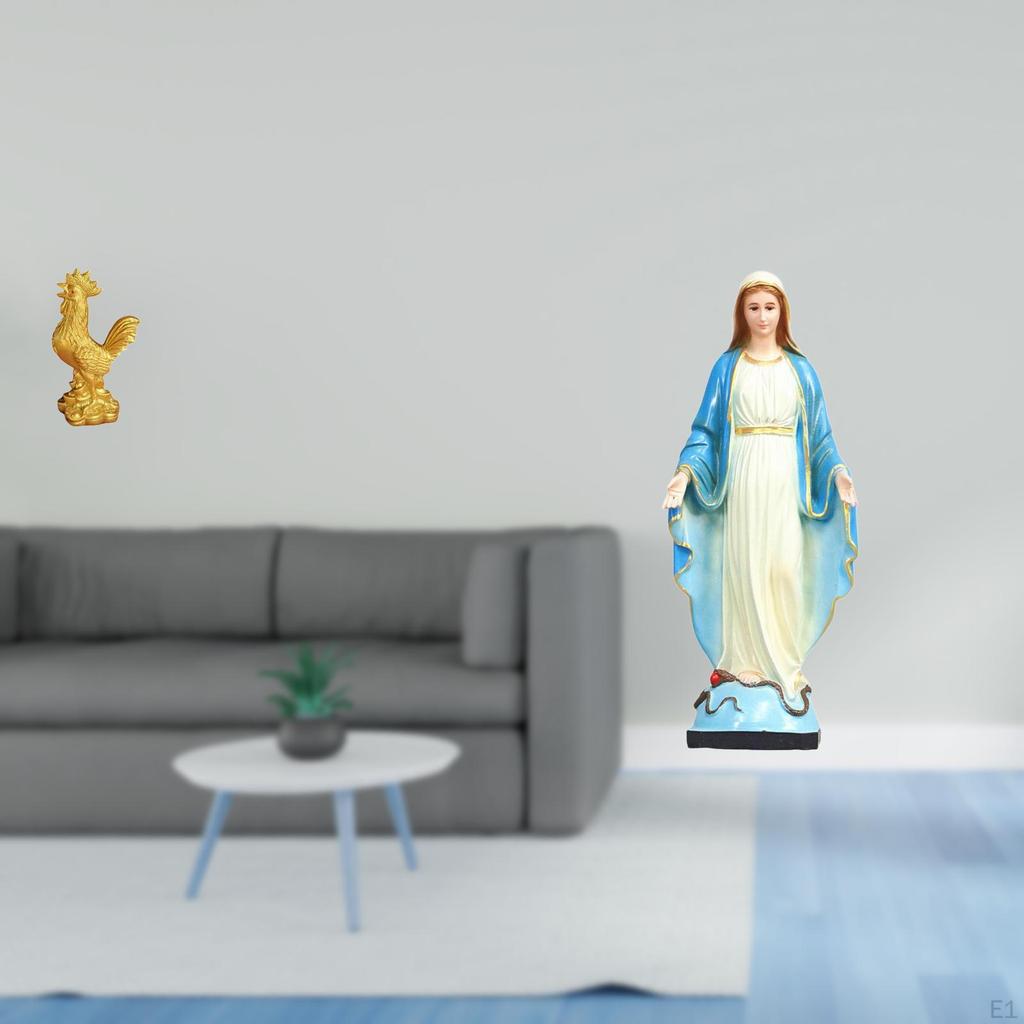Graceful And Mary Chicken Figurine Feng Shui Decor Religious Sculpture for Housewarming Birthday