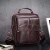 Luxus Herren Umhängetasche Echtes Leder Business Pendler Schulterrucksack Große Kapazität Rindsleder Handtasche für Herren Reisen