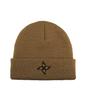 VIBRATE Black Line – V-Turn Logo Beanie (Camel)