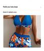 2025 Multicolor High-Waisted Bikini – European & American Style Women's Swimwear