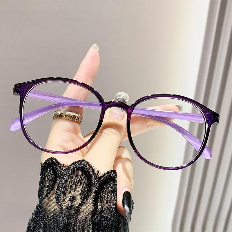 Glasses Frames For Women  Round Spectacles Reading Glasses Anti-Radiation Reading Eyewear Clear Lens Reading Eyeglasses