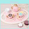 Kids Wooden Tea Play Set With Childfriendly Design For Imaginative Role Play