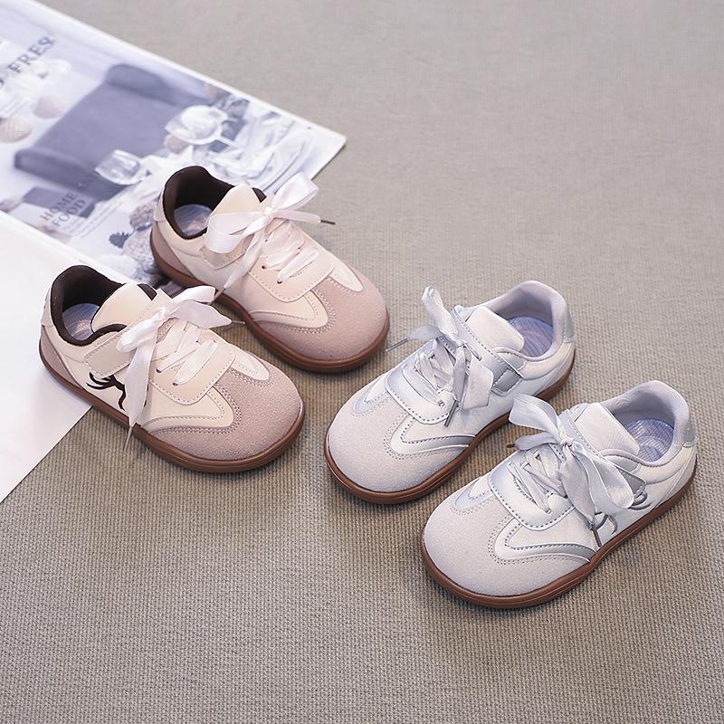 New styles of children's sneakers2026Comfortable and breathable spring/autumn German-style shoes for girls, featuring a bow design, fashionable and