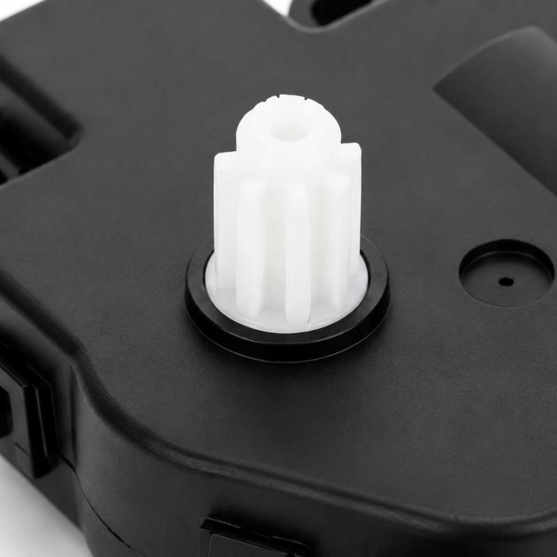 Replacement HVAC Air Door Actuator Motor with Part Number 4F2Z19E616GA, Injection-Molded ABS Housing, and Circular-Hole Mounting Points