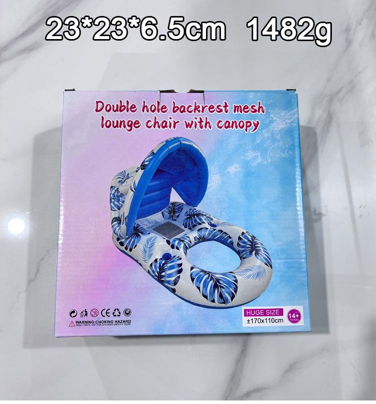 Tapete Flutuante Inflável 2 em 1 e Prancha de Surf para Piscina Praia com Alça Guarda-Sol Brinquedo Crianças Adultos