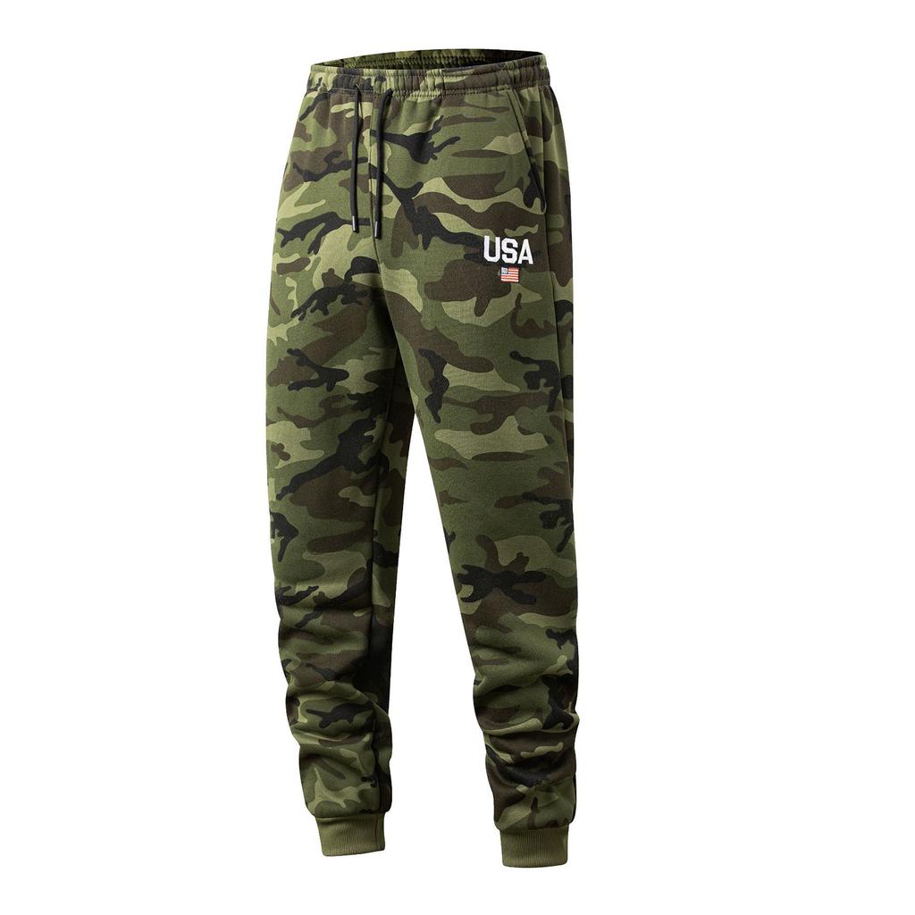Men's Camouflage Casual Trousers Outdoor Leisure Sports Straight Leg Trousers