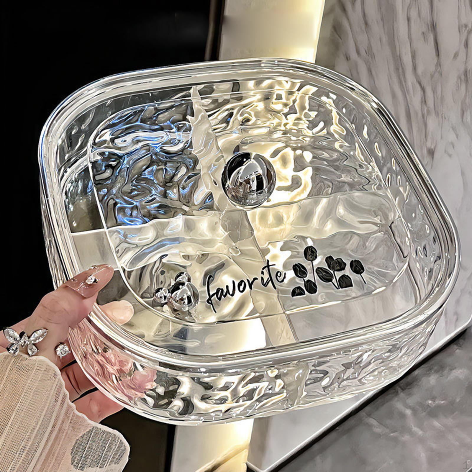 

Поднос для сухофруктов, разделенный на сервировку, с крышкой, многофункциональное блюдо для закусок с конфетами Clear Single Layer