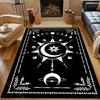 Black Magic Circle Moon Divination Art Print Carpet for Living Room Bedroom Bedside Sofa Table Floor Mat Home Area Rug Decor