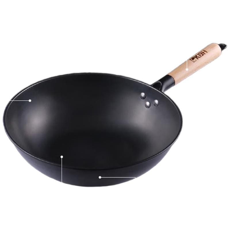 Kangbach 32cm Traditional Non-Coated Iron Wok