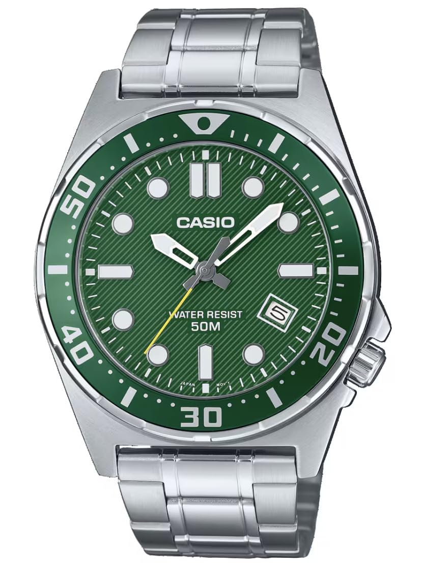 Casio Men s Silver Dress Watch MTD-135D-3AVDF