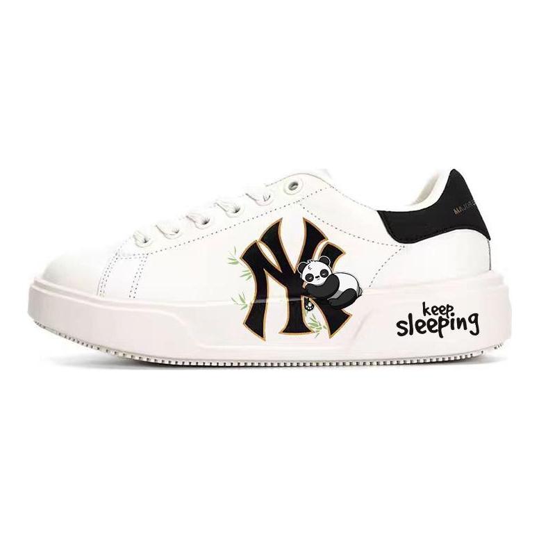 MLB Chunky Classic Skateboard Shoes Unisex Low top White/Green 3ASXCCB3N-50IVS(Team56-)