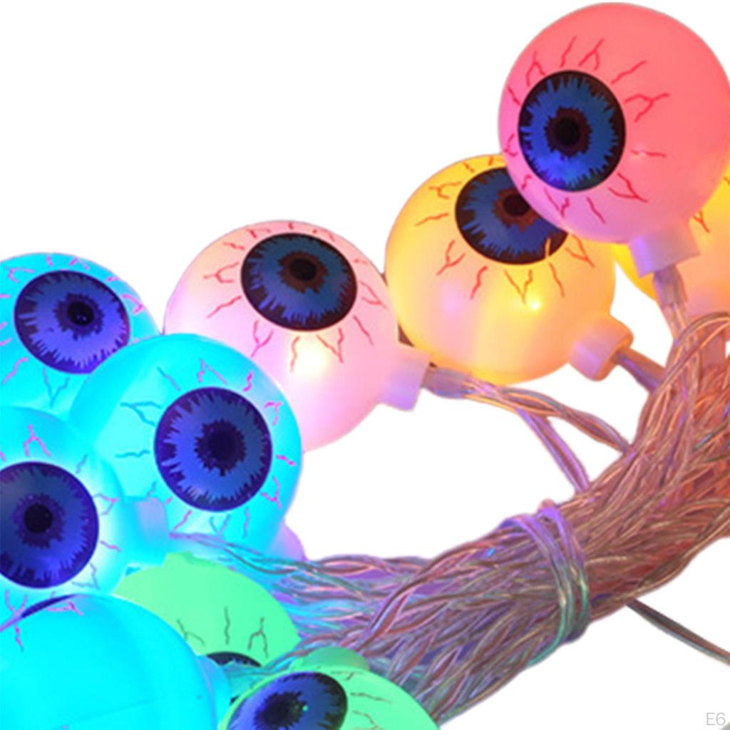 20 LED Halloween Lights, Night Party Eyeball, Indoor Fireplace