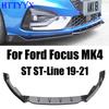 Fit For Ford Focus Mk4 ST ST-Line 2019 2020 2021 Car Front Bumper Splitter Lip Diffuser Body Kit Spoiler Guard
