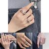 Stylish Korean Minimalist Open Ring For Women With Adjustable Copper Geometry Design